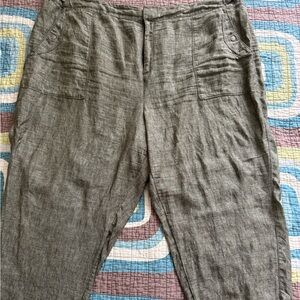 Women’s plus size ATHLETA 100% linen pants